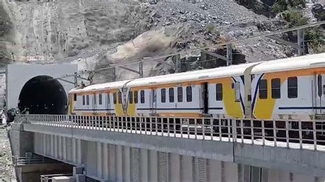 Jammu Kashmir Railways Conducts Trial Run World Highest Chenab Rail