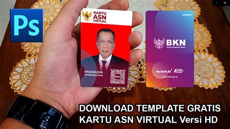 GRATIS KARTU ASN VIRTUAL HD TEMPLATE YouTube