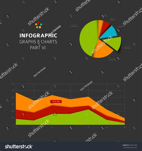 Set Vector Flat Design Infographics Statistics Stock Vector Royalty