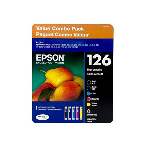 Genuine Epson 126 Multi Pack 5 Pk