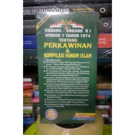 Jual Original Buku Undang Undang Ri No Tahun Tentang Hukum