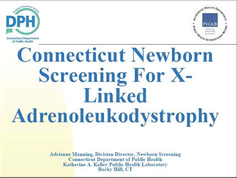 X Linked Adrenoleukodystrophy X Ald Newborn Screening Nbs In