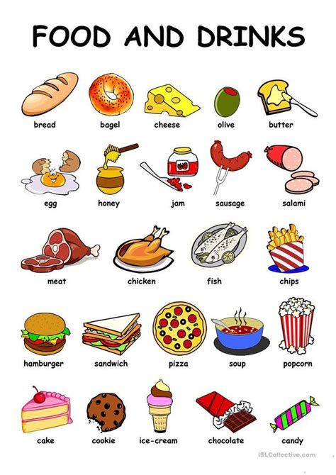 Food And Drinks Worksheet Free Esl Printable Worksheets Made By