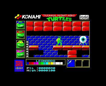 Teenage Mutant Hero Turtles Sinclair ZX Spectrum Cass By Image Works