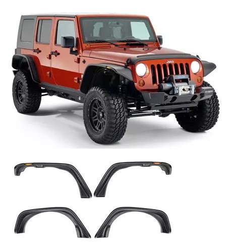 Cantoneras Planas Flat Fender Jeep Wrangler Jk 07 18 2 4 Pta Meses