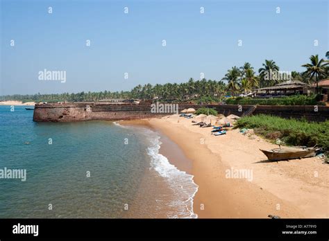 Fort Aguada Sinquerim Beach North Goa Goa India Stock Photo