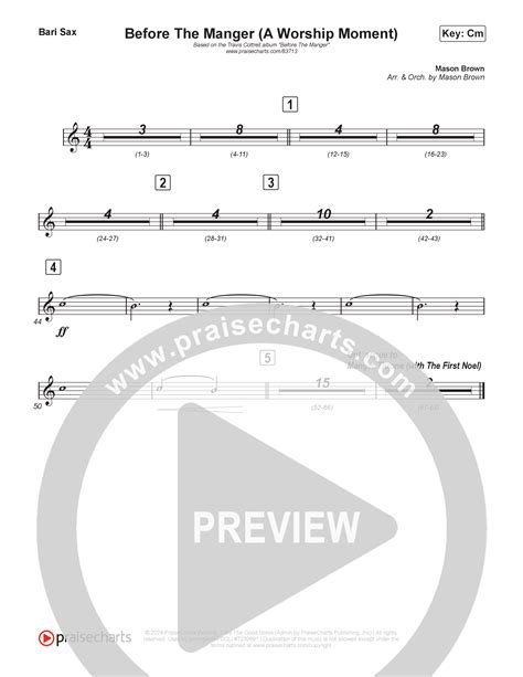 Before The Manger A Worship Moment Choral Satb Bari Sax Sheet Music