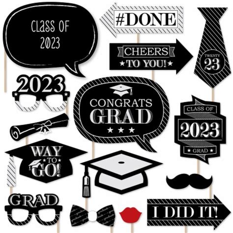 Big Dot Of Happiness Graduation Cheers 2023 Graduation Photo Booth Props Kit 20 Count 20