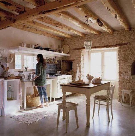 Inviting Kitchen Designs With Exposed Wooden Beams Digsdigs