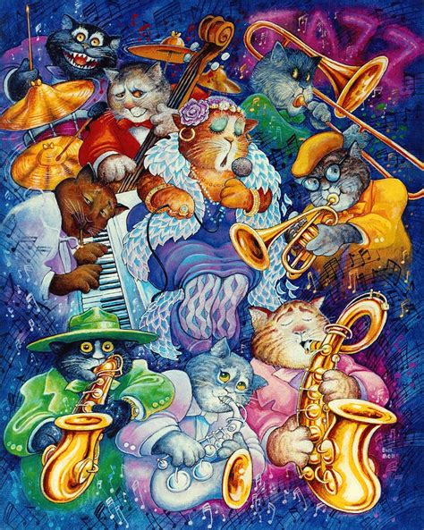 Solve Jazz Cats Jigsaw Puzzle Online With Pieces