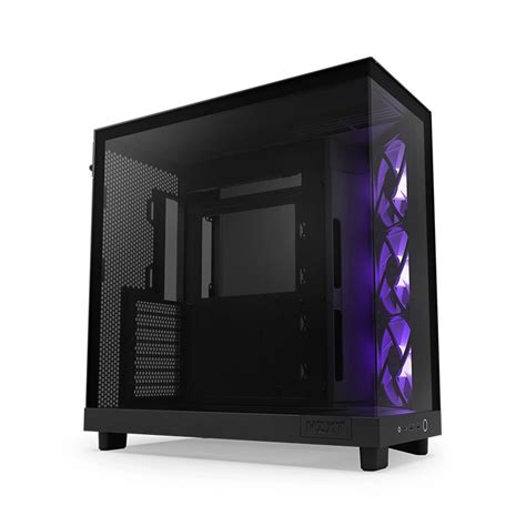 Vỏ Máy Tính Nzxt H6 Flow Rgb All Black Atxmid Towermàu Đen