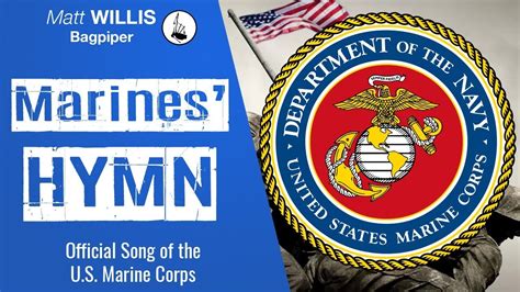 Marines Hymn U S Marine Corps Anthem On Bagpipes Youtube