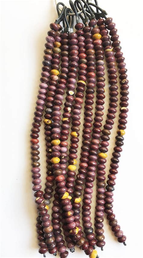 Mookaite Large Hole Gemstone Bead Strand X Mm Rondelle Large Hole