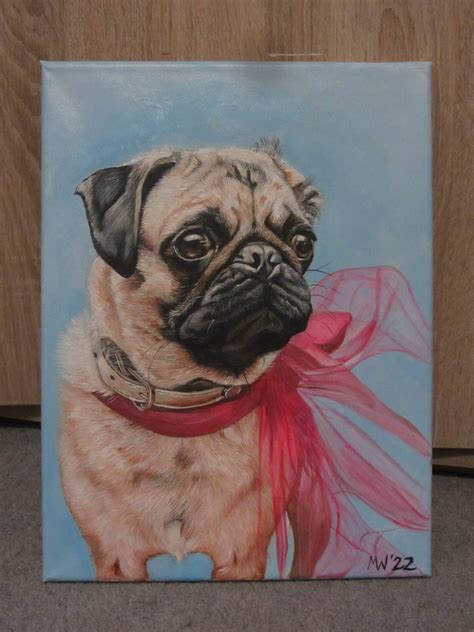 I’m a pet artist - here’s my latest commission work - acrylic painting ...