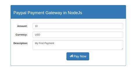 How To Integrate Paypal Payment Gateway In Nodejs