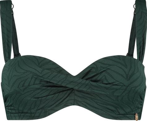 TC WoW Ten Cate Twisted Bikini Top Zebra Groen Maat 40E Groen