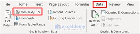 Importing Csv File Into Excel With 2 Examples Exceldemy