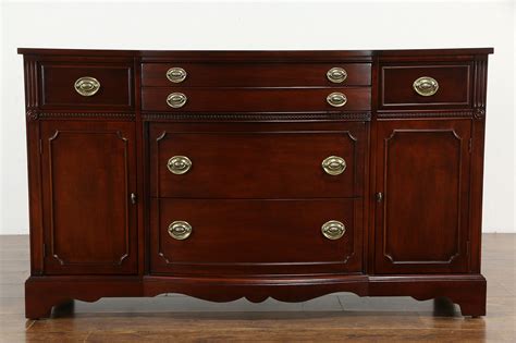 Traditional Mahogany Vintage Sideboard Server Buffet Bernhardt