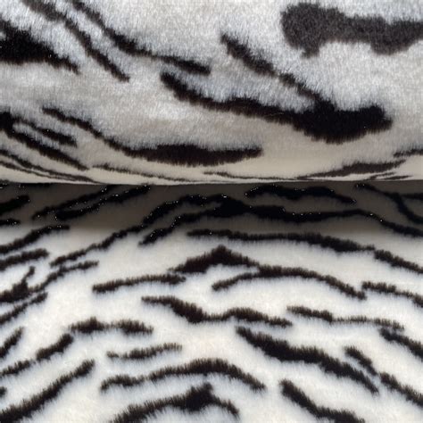 Tissu Fourrure Tigre Blanc Tissu Fil Compagnie