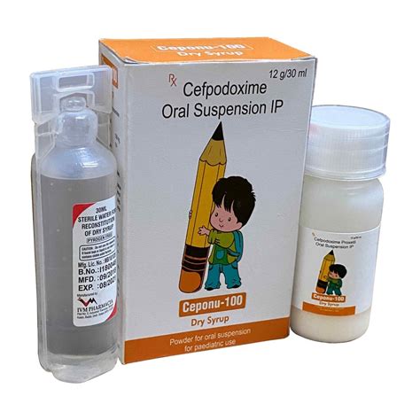 Cefpodoxime Proxetil Mg Dry Syrup For Clinical Packaging Size