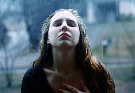 Wallpaper Face Model Portrait Water Rain Photography Storm