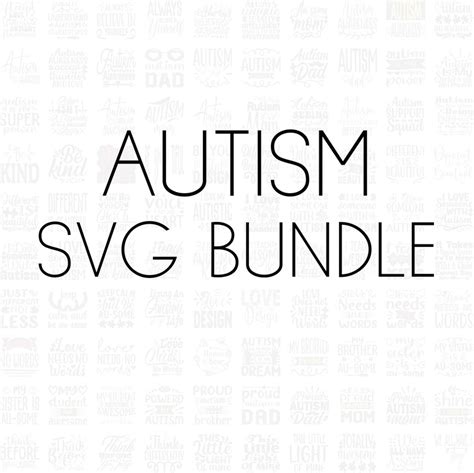 Autism Svg Bundle Digital Download Svg Files For Cricut Etsy