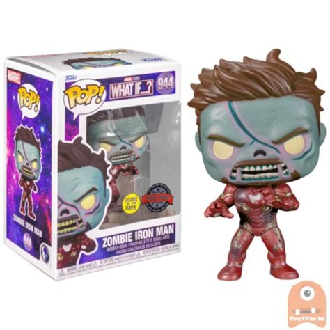 POP! Marvel Zombie Iron Man GITD 944 What If Exclusive | Funko pop ...