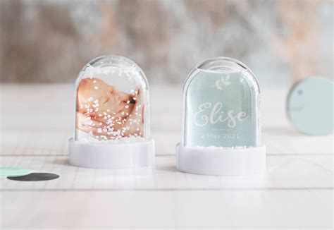 Personalised Mini Snow Globe Filled With Artificial Snow Smartphoto