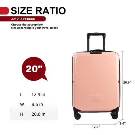 Valise Coque Rigide Extensible Avec Roulettes Pivotantes Bagage