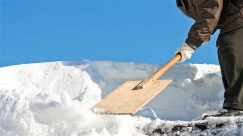 Snow removal shovel — Stock Photo © zestmarina #14774329