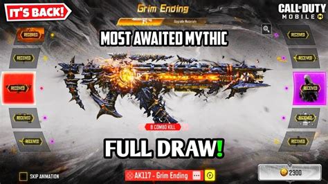 Buying Mythic Ak Grim Ending Full Draw Codm Grim Ending Mythic