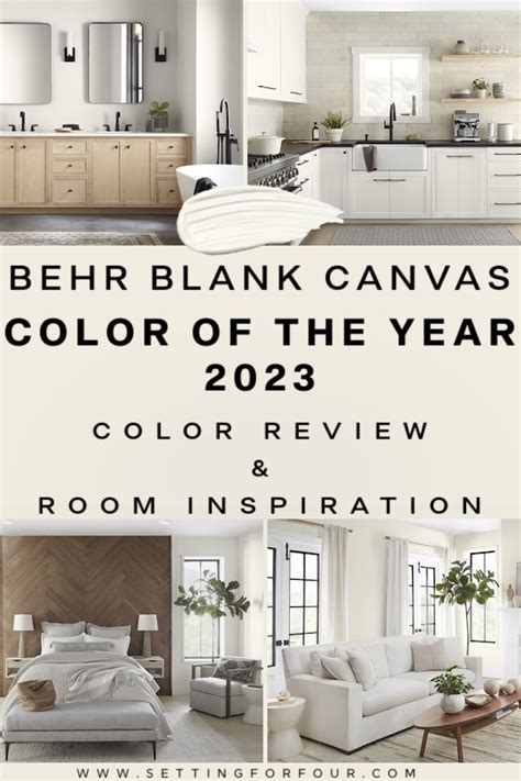 Behr Blank Canvas Color Of The Year Setting For Four Off