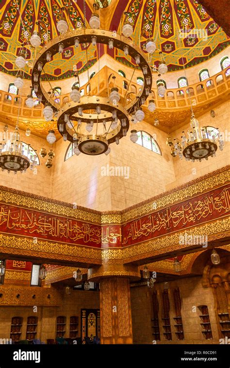 SHARM EL SHEIKH EGYPT OCTOBER 16 2018 Interior Of Sahaba Mosque