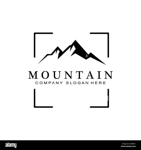 Mountain View logo vector design at sunrise for Outdoor Nature ...