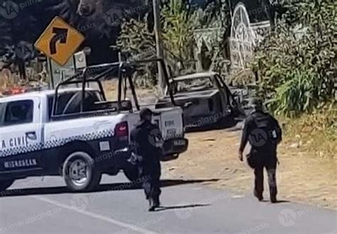 Encuentran Cuerpo Dentro De Camioneta Calcinada En Carretera De Uruapan Primera Plana Mx