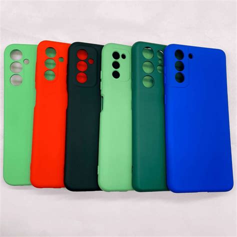 Capinha De Silicone Colorido Interior Aveludado Cores Masculinas Samsung