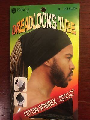 King J Unisex Black Cotton Spandex Dreadlocks Tube Ebay