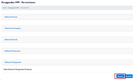 Tourlist Wiki Permohonan Penggredan Baharu Ppp V