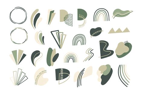 Green Aesthetic Abstract Shape Graphic By Setyawati Elis Creative Fabrica