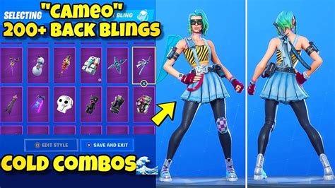 New Cameo Skin Showcased With 200 Back Blings Fortnite Battle Royale Best Cameo Skin Combos