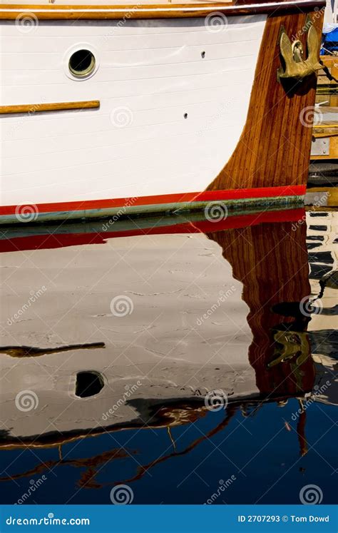 Classic Wood Boat Docked Stock Image Image Of Union Peaceful 2707293