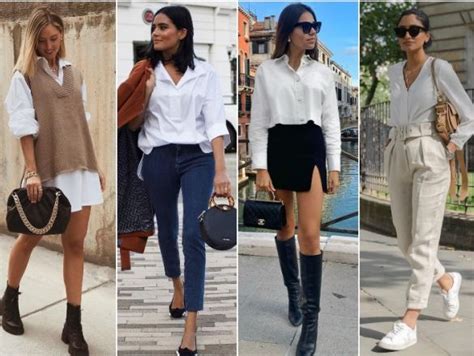 Formas De Llevar Una Camisa Blanca De Manera Elegante Look Con