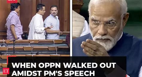 Pm Modi Speech Bhag Jao When Opposition Walked Out Of Lok Sabha