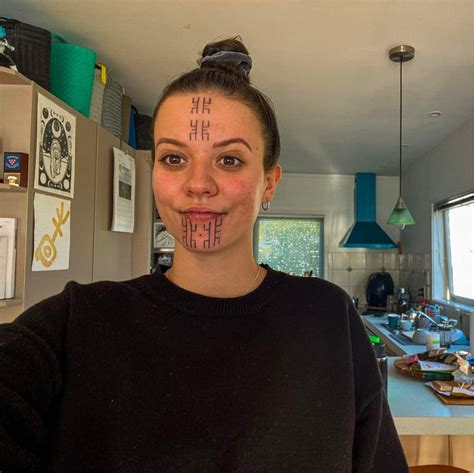 Reva Reva The Story Of One Woman S Face Tattoos Face Tattoos For