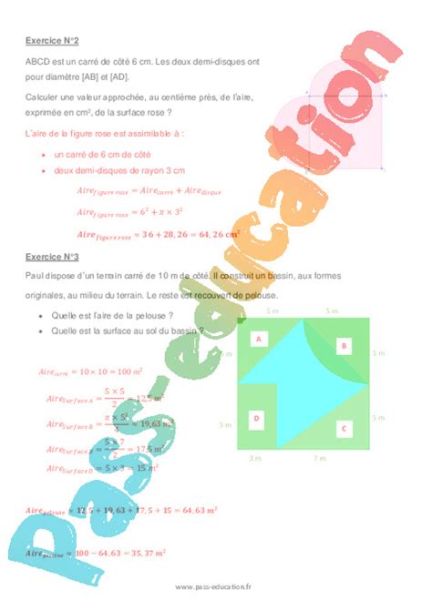 Aires De Figures Plus Complexes Examen Evaluation Bilan Contr Le