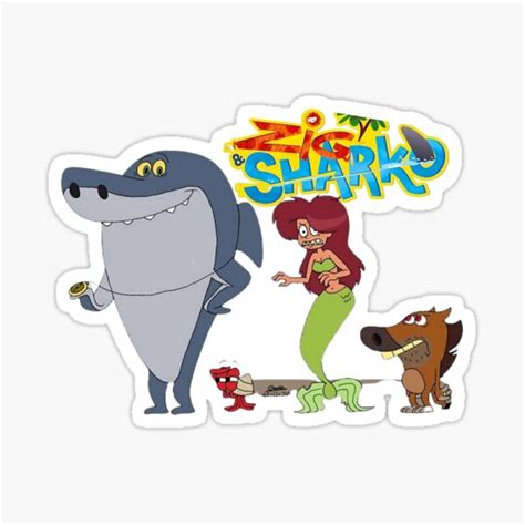 Zig And Sharko Marina Sticker For Sale By Didiboyes Redbubble