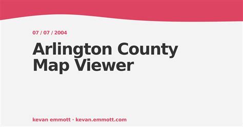 Arlington County Map Viewer