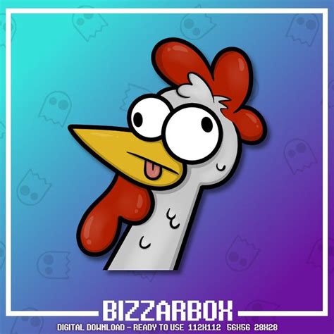 Derp Chicken Twitch Emote Twitch Emotes Twitch Stream Discord