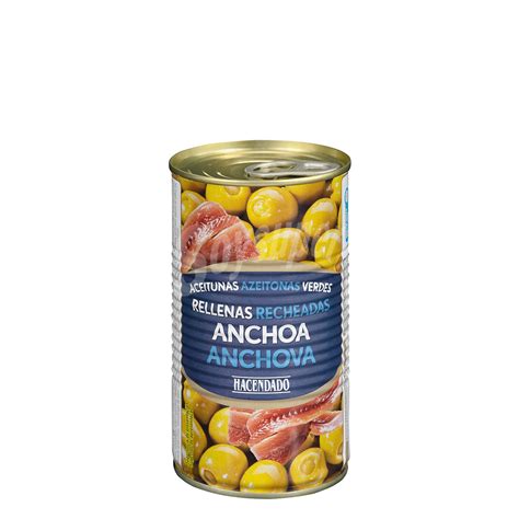 Hacendado Aceituna Rellena Anchoa Lata G Escurrido G