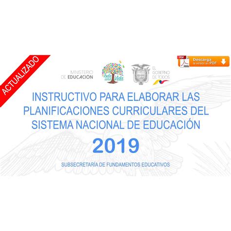 Instructivo Para Elaborar Las Planificaciones Curriculares Del Sistema